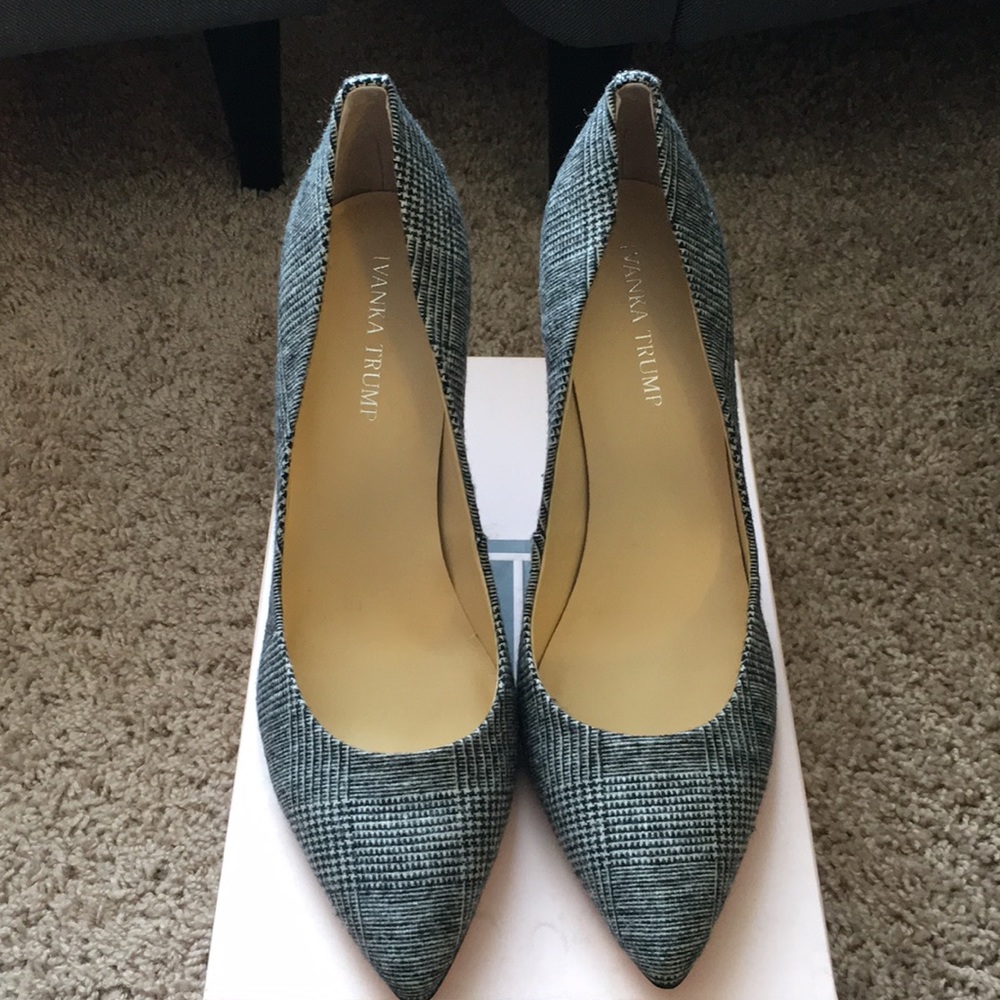 Ivanka trump herringbone pumps